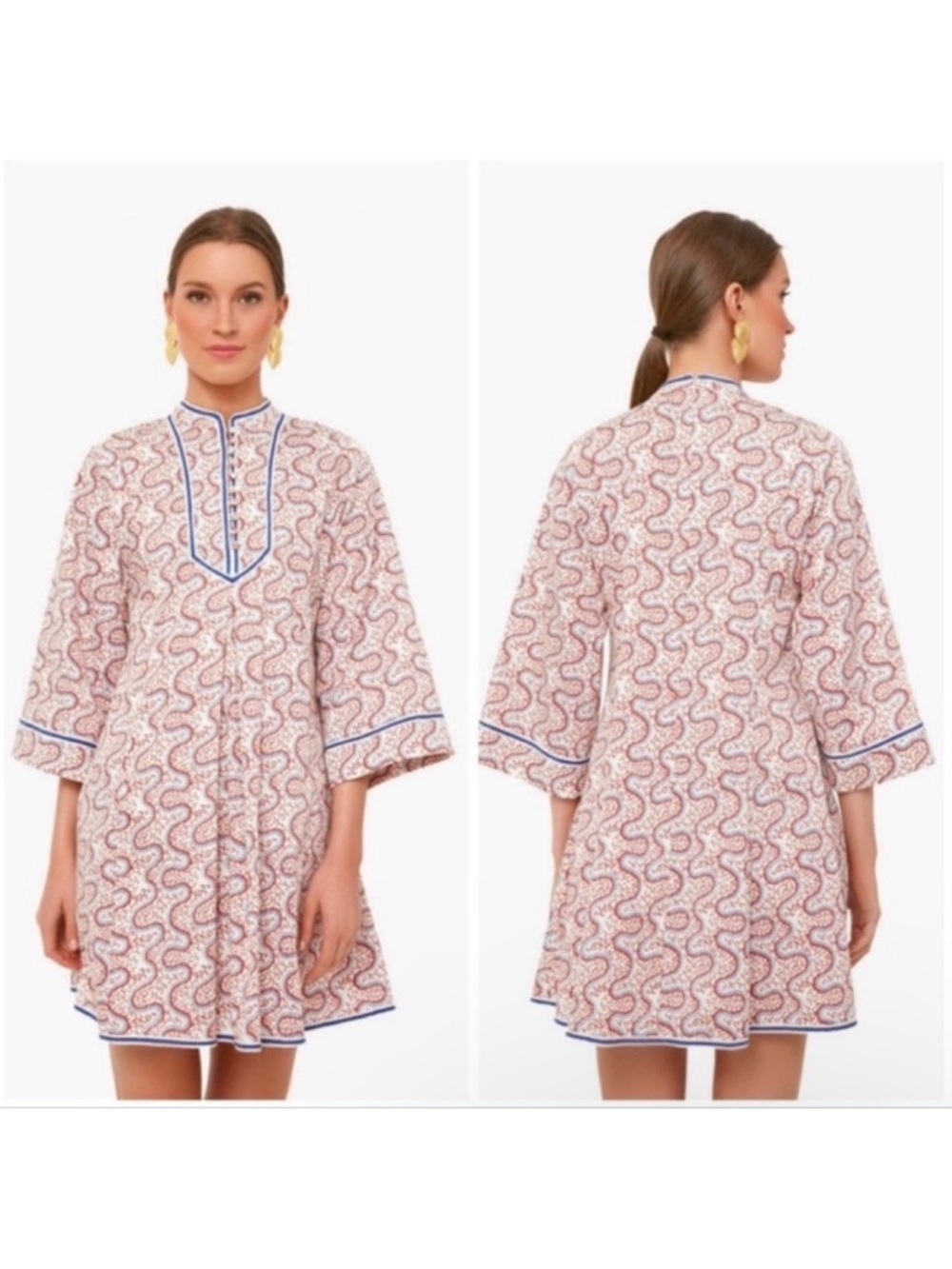 Tuckernuck indre Bell sleeve mini dress size XS firecracker boho swirl